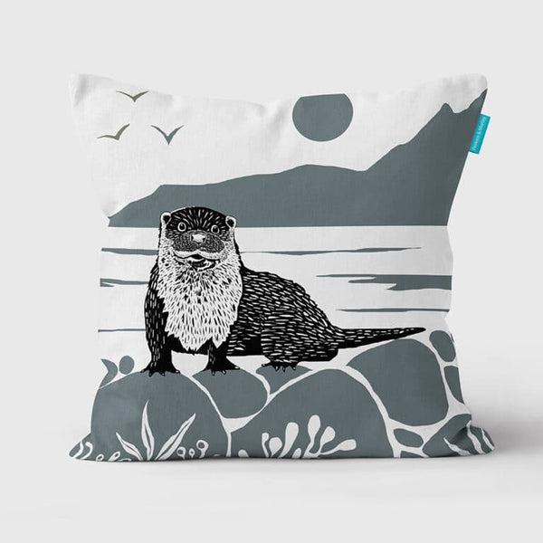 Exciting otter design cushion covers (Perkins & Morley)