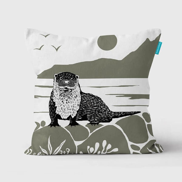 Exciting otter design cushion covers (Perkins & Morley)