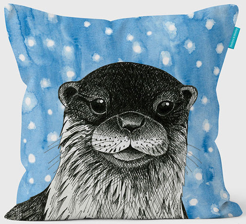 Exciting otter design cushion covers (Perkins & Morley)