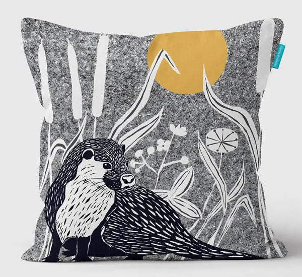 Exciting otter design cushion covers (Perkins & Morley)