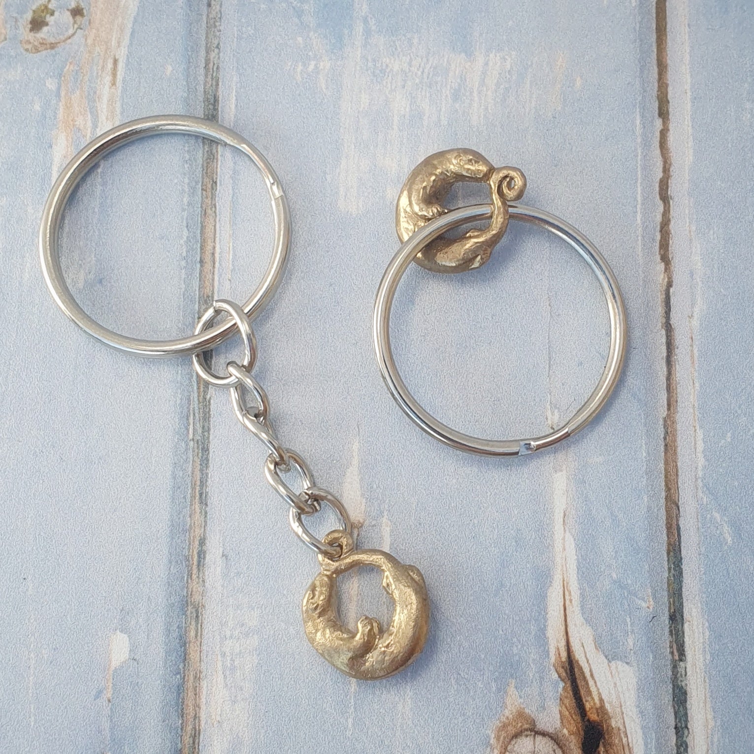 Beautiful handmade silver otter jewellery