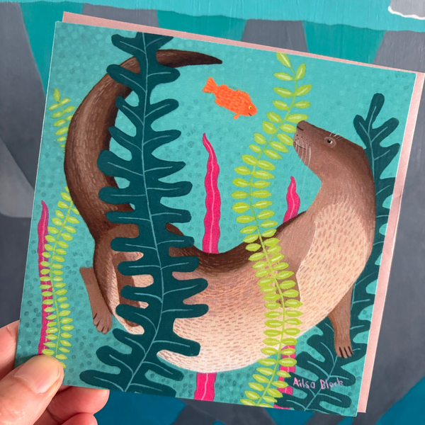 Ailsa Black - Otter Artwork cards & small print