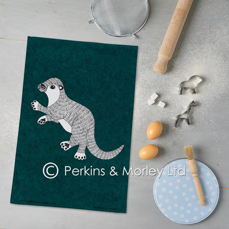 Otter Design Tea Towel (Perkins & Morley)