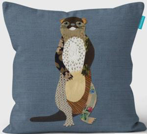 Exciting otter design cushion covers (Perkins & Morley)